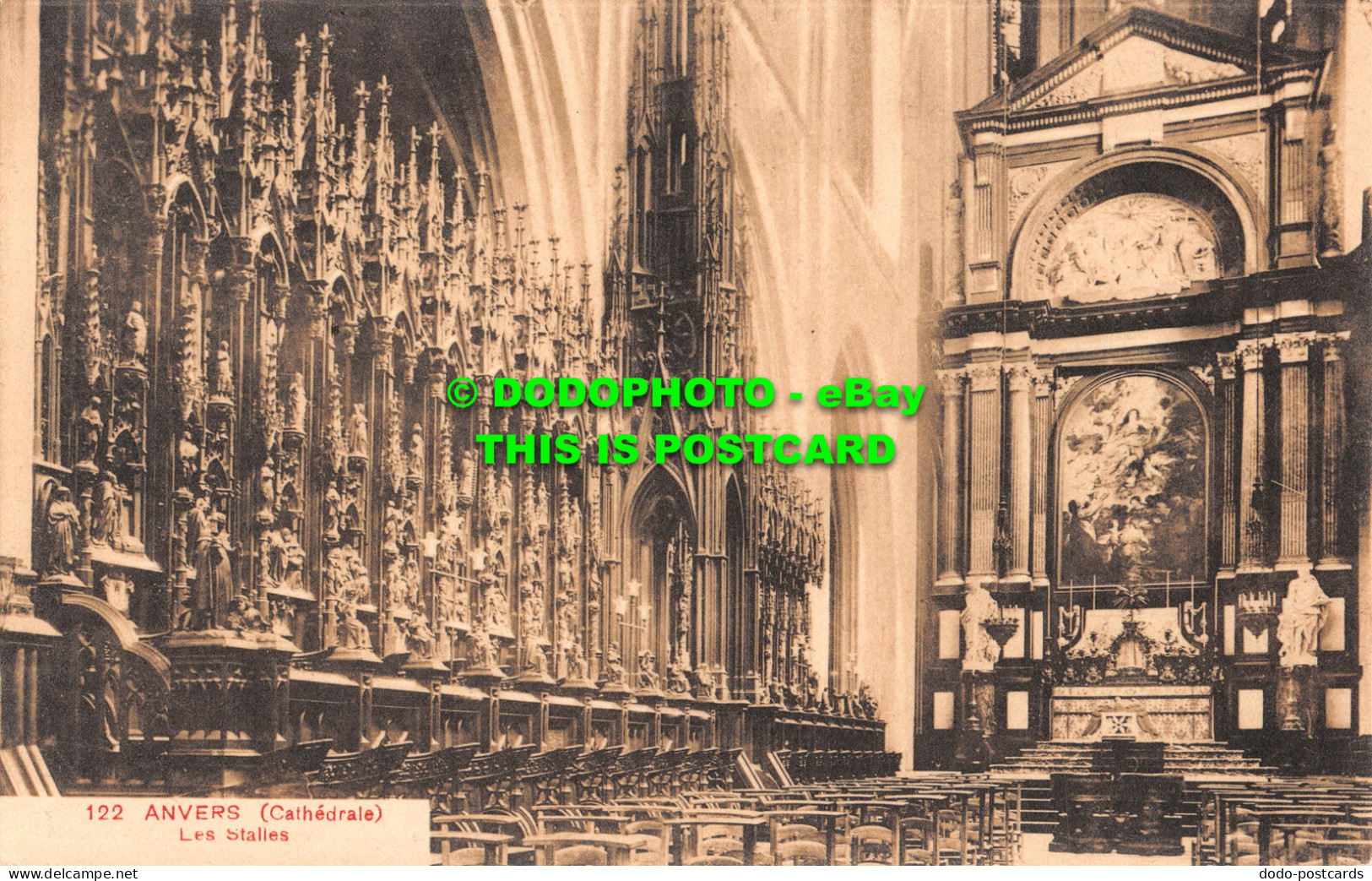 R492922 122. Anvers. Cathedrale. Les Stalles. St. An Belge De Phototype Brux. S. - Mondo