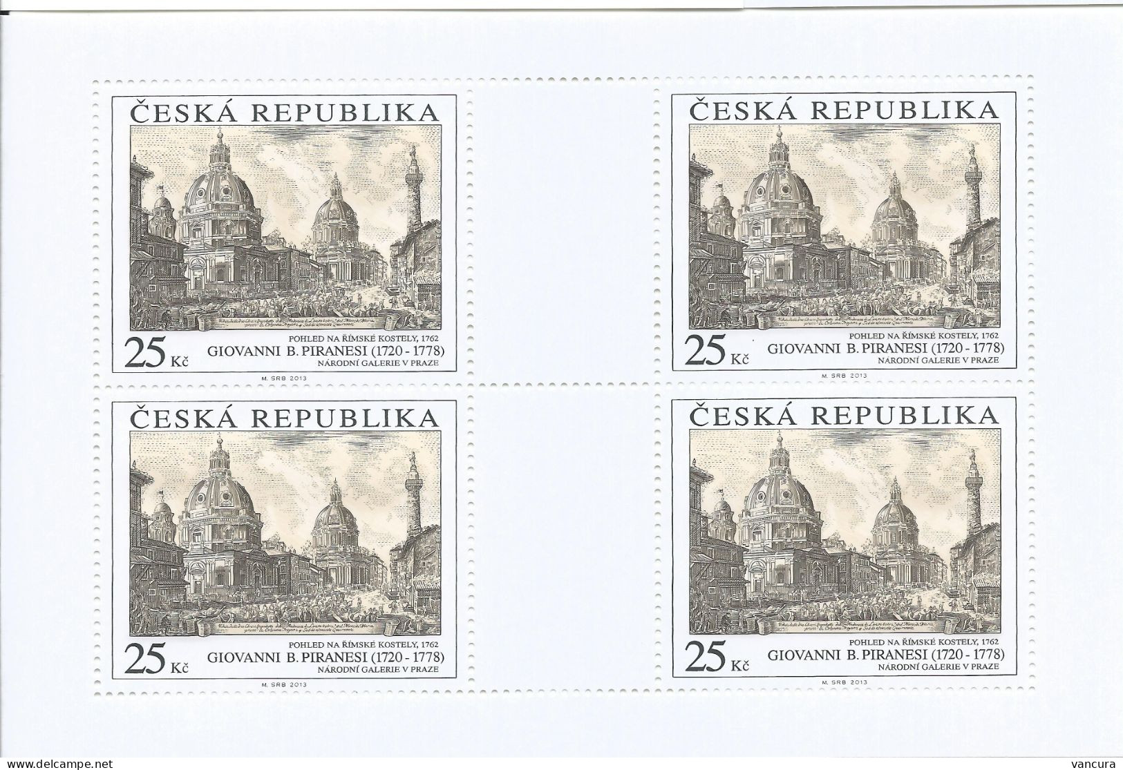 A 792 Czech Republic Giovanni Battista Piranesi: A View Of Roman Churches 2013 - Religious