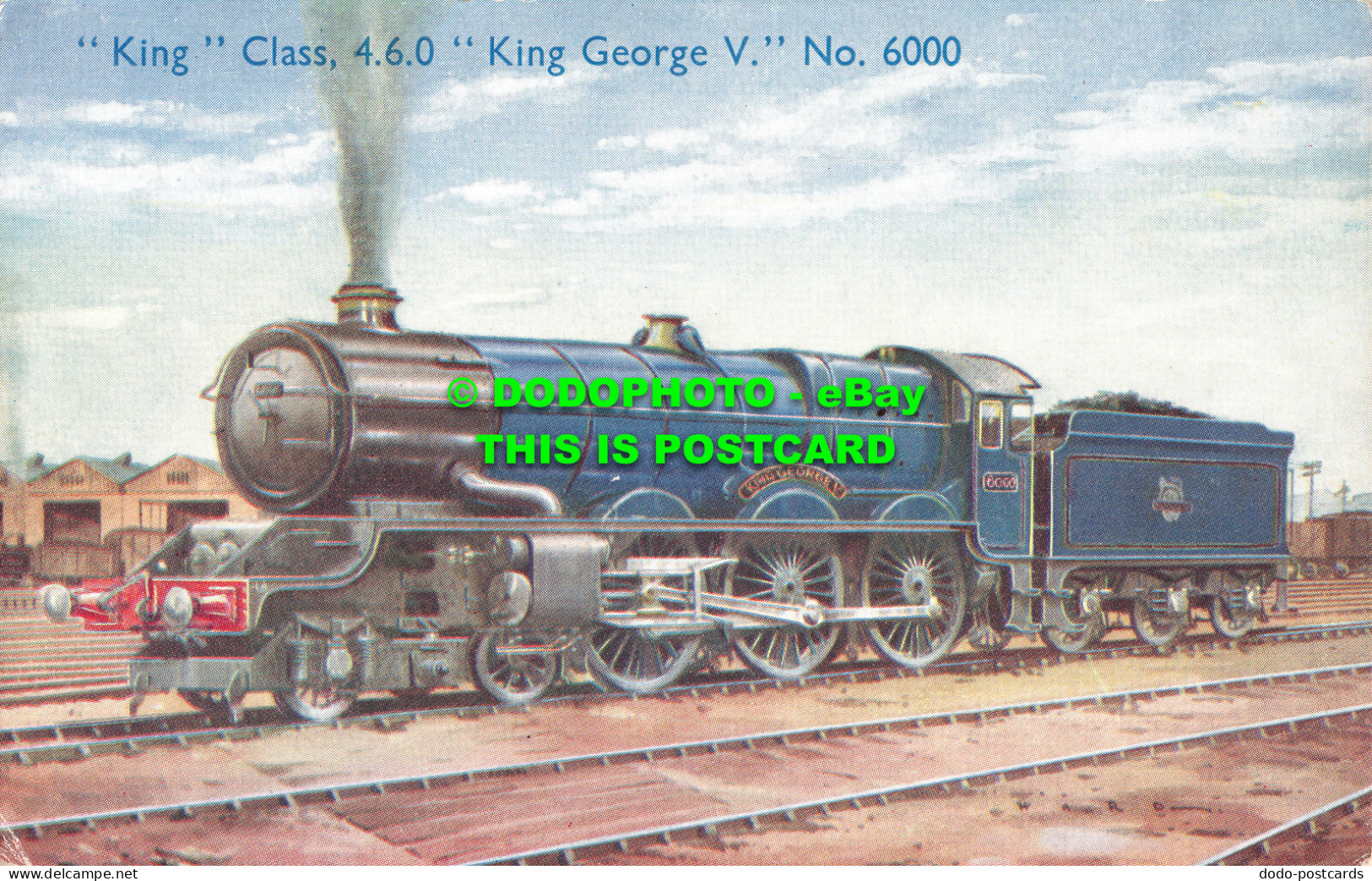 R493216 King Class. 4.6.0. King George V. No. 6000. Photochrom. Locomotive In Br - Mondo