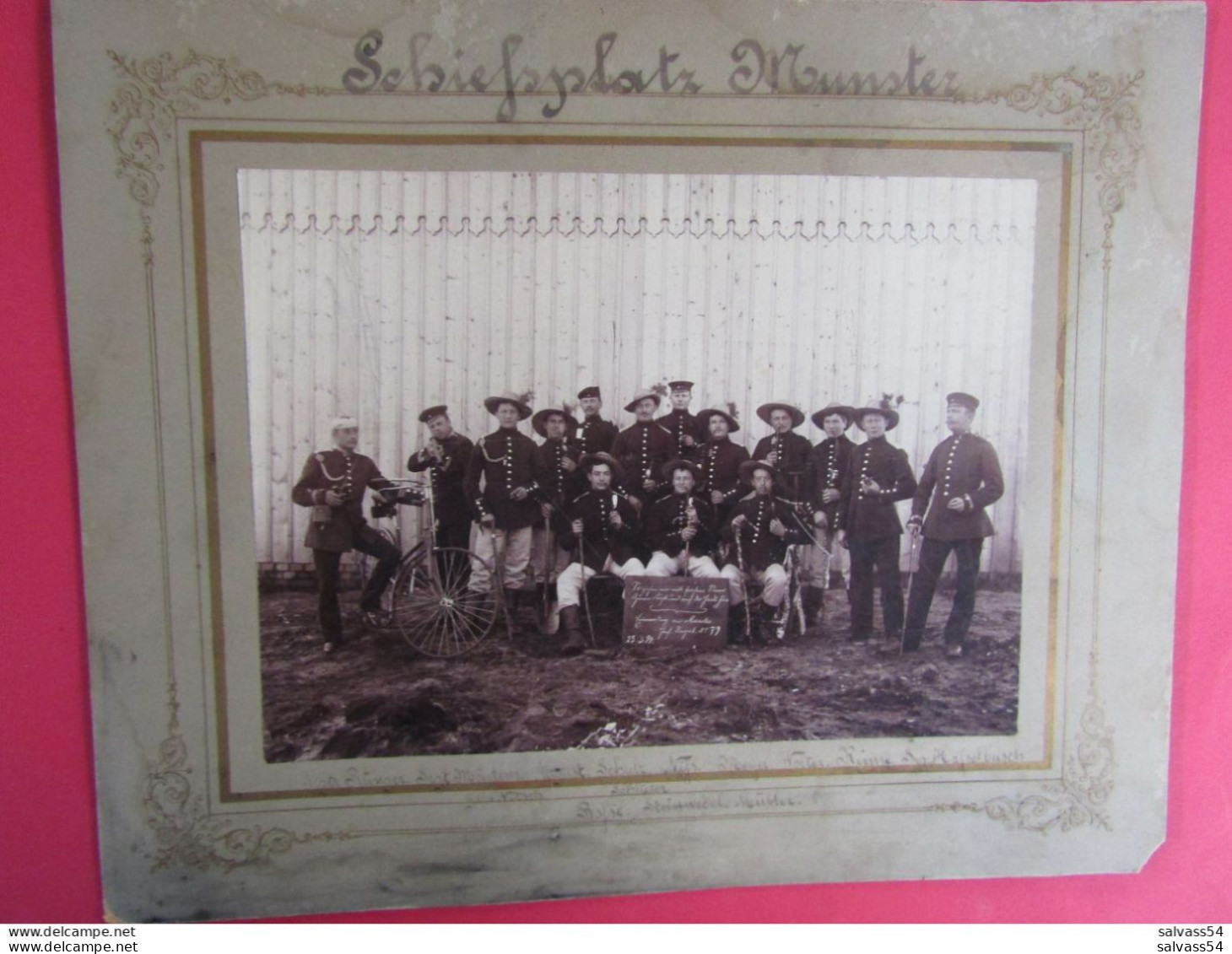 68) MUNSTER - Grande Photographie Originale - Champ De Tir De Munster (23.3.1894) - Infanterie Régiment N°79 (BP) - Munster