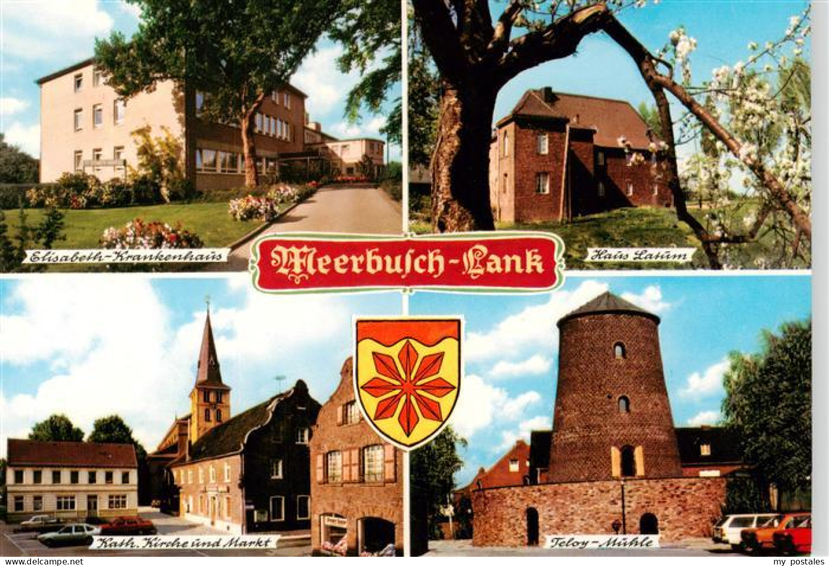 73895469 Lank-Latum Rhein Elisabeth Krankenhaus Haus Latum Kath Kirche Und Markt - Meerbusch