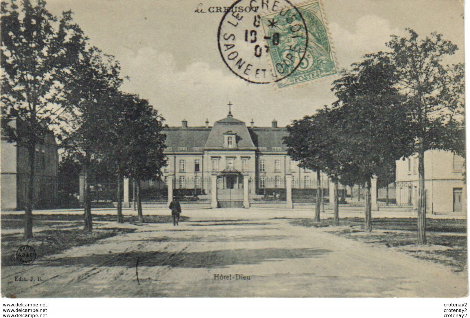 71 LE CREUSOT Hôtel Dieu En 1907 édit J.R - Le Creusot