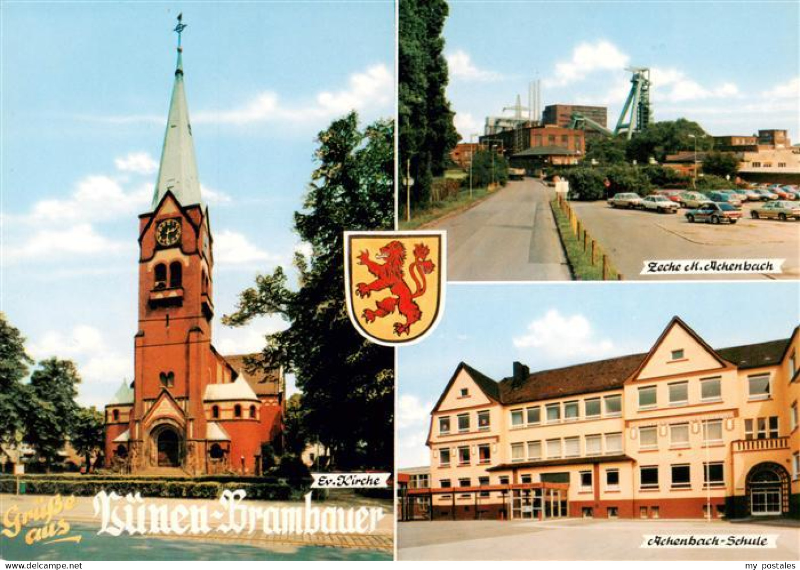 73895455 Brambauer Ev Kirche Achenbachschule Zeche M Achenbach  Brambauer - Luenen