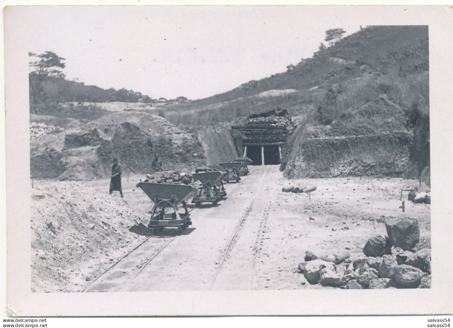 Photo Originale (6,5 X 9,5 Cm) - Mine U.M.H.K (Union Minière Du Haut Katanga) à Kambove - Congo - Afrique