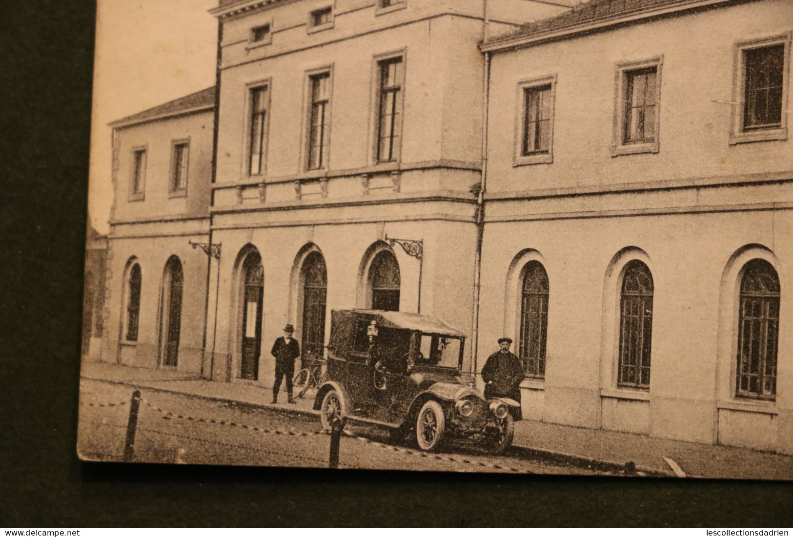 Carte Postale Gare De Gembloux - Station Oblitération 1918 - Voiture - Gembloux