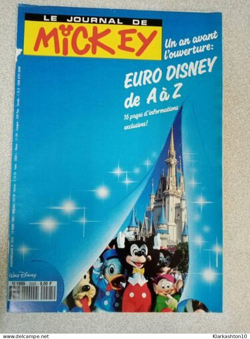 Le Journal De Mickey Nº2025 / Avril 1991 - Unclassified
