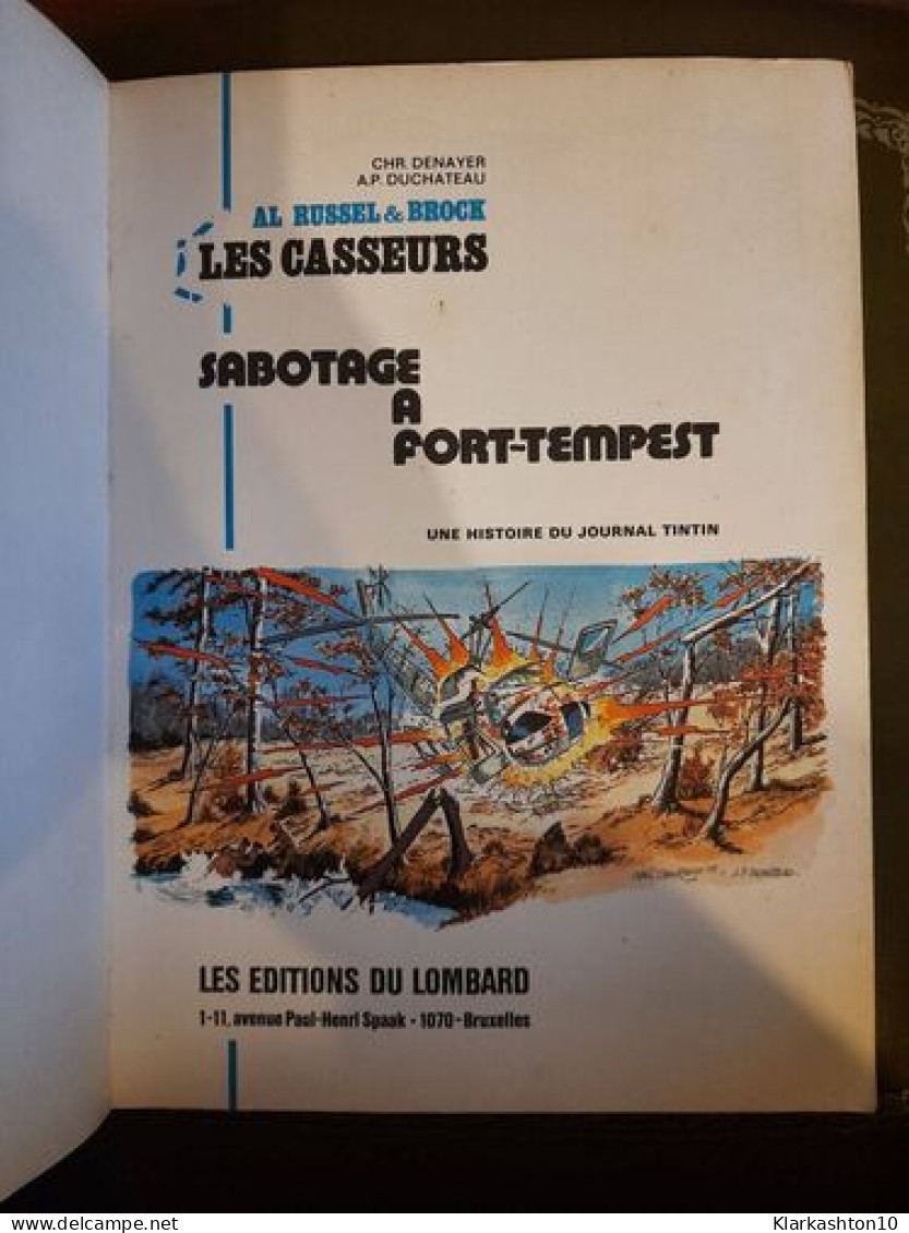 Les Casseurs N° 2 : Sabotage A Fort-Tempest - Andere & Zonder Classificatie