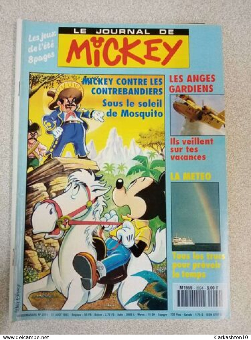 Le Journal De Mickey Nº2094 / Aout 1992 - Zonder Classificatie