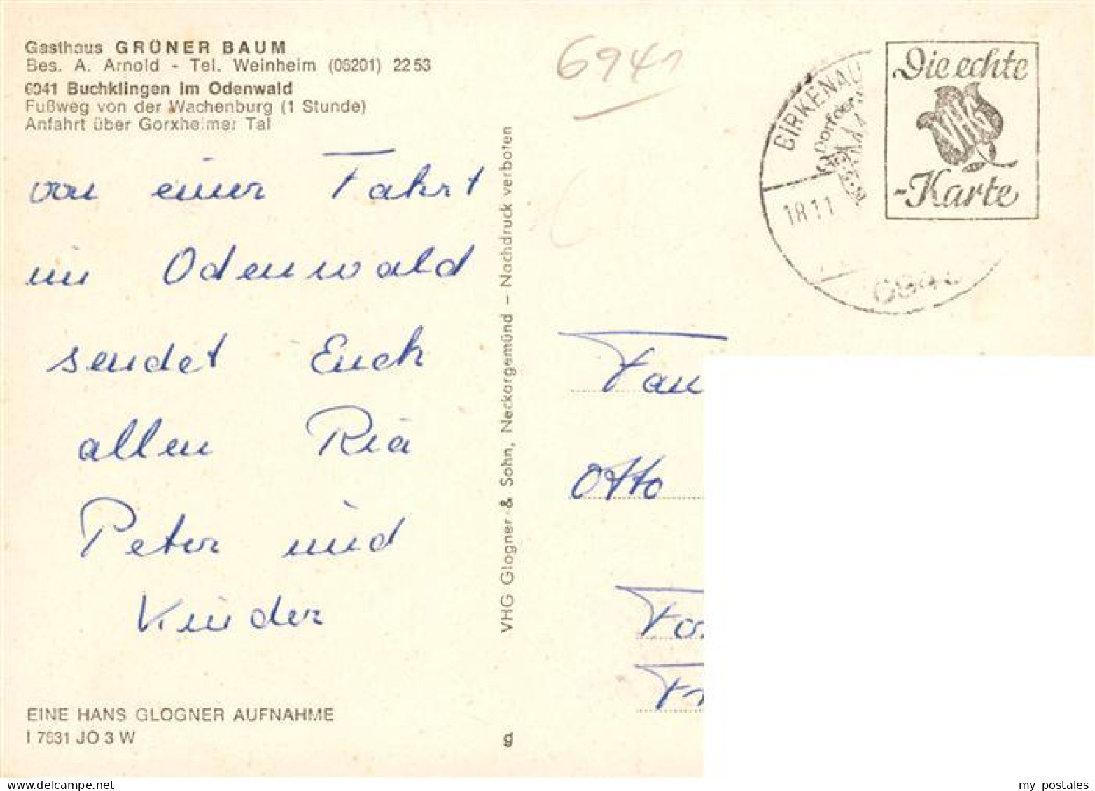 73895429 Buchklingen Odenwald Teilansicht Gasthaus Gruener Baum Buchklingen Oden - Other & Unclassified