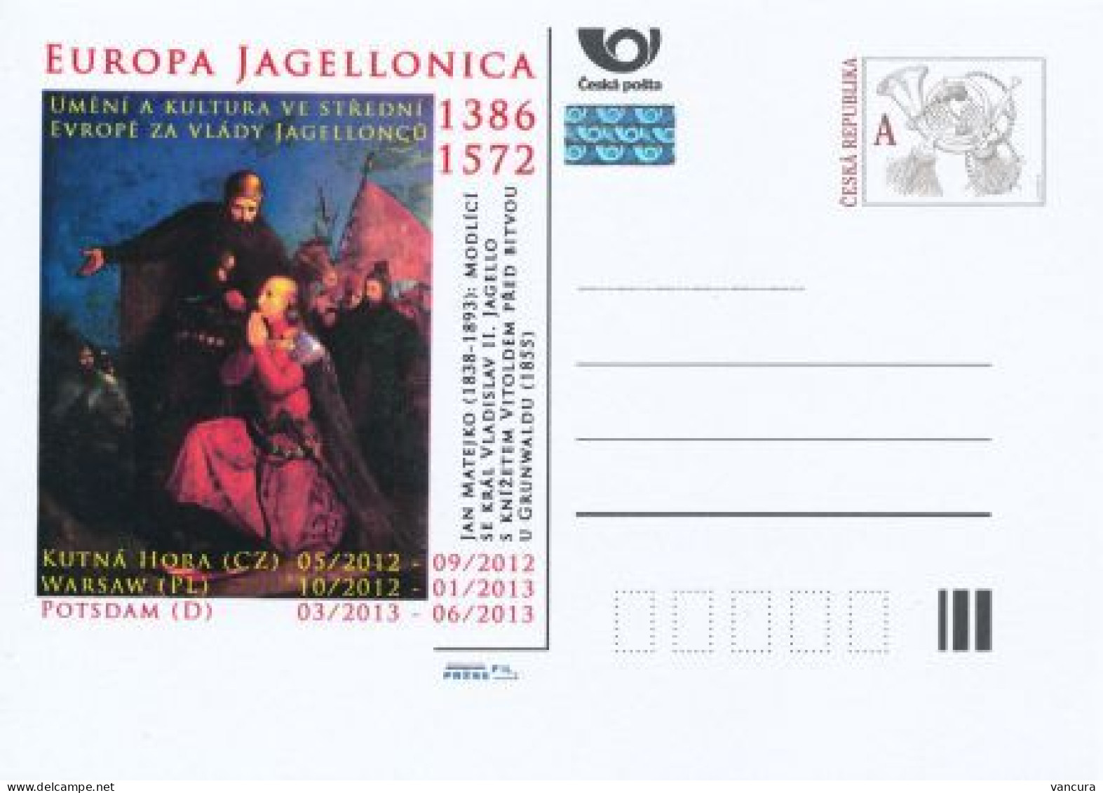 CDV C Czech Republic Europa Jagellonica 2012 Polish Kings Paintings Of Jan Matejko - Royalties, Royals