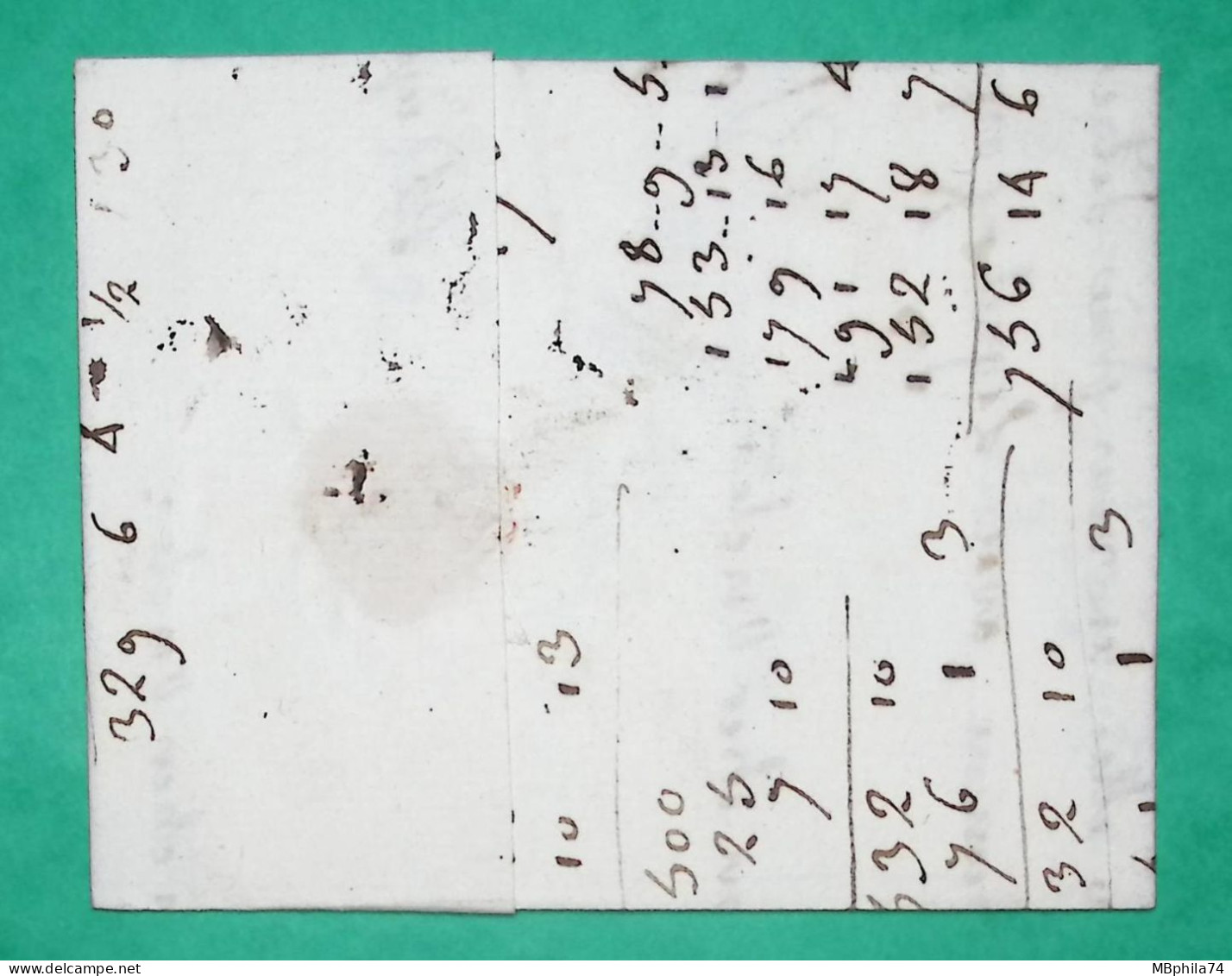 MARQUE DIEPE DIEPPE SEINE INFERIEURE POUR LILLE NORD LN N°3 1771 LETTRE COVER FRANCE - 1701-1800: Vorläufer XVIII