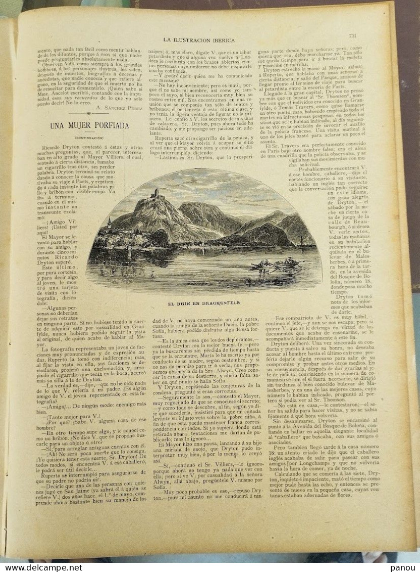 LA ILUSTRACION IBERICA 776 / 13-11-1897 RHIN EHRENBREITSTEIN DRACHENFELS VALETTA MALTA - Non Classés