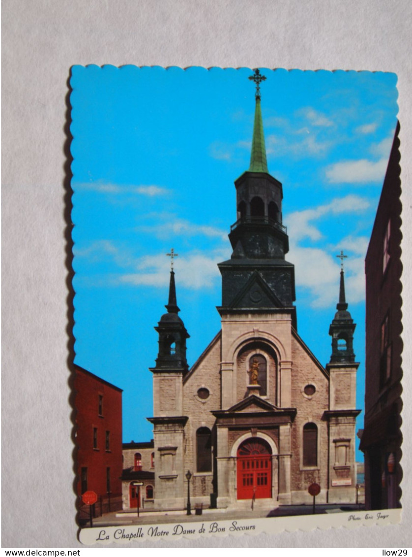 CPA Canada Québec Montreal Chapelle Notre-Dame De Bon Secours - Montreal