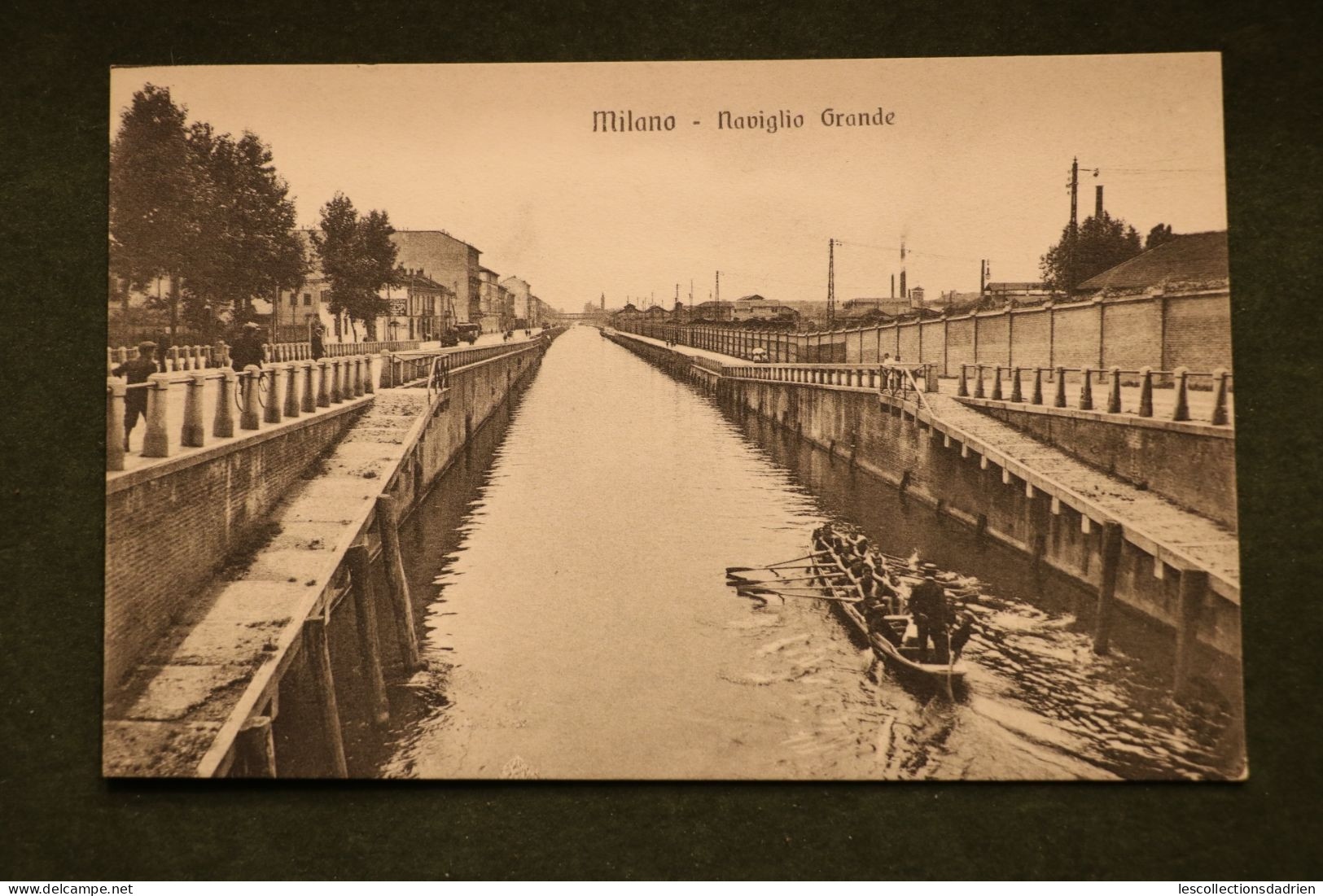 Carte Postale  Milano Milan Naviglio Grande Aviron - Bateau Boat - Milano (Milan)