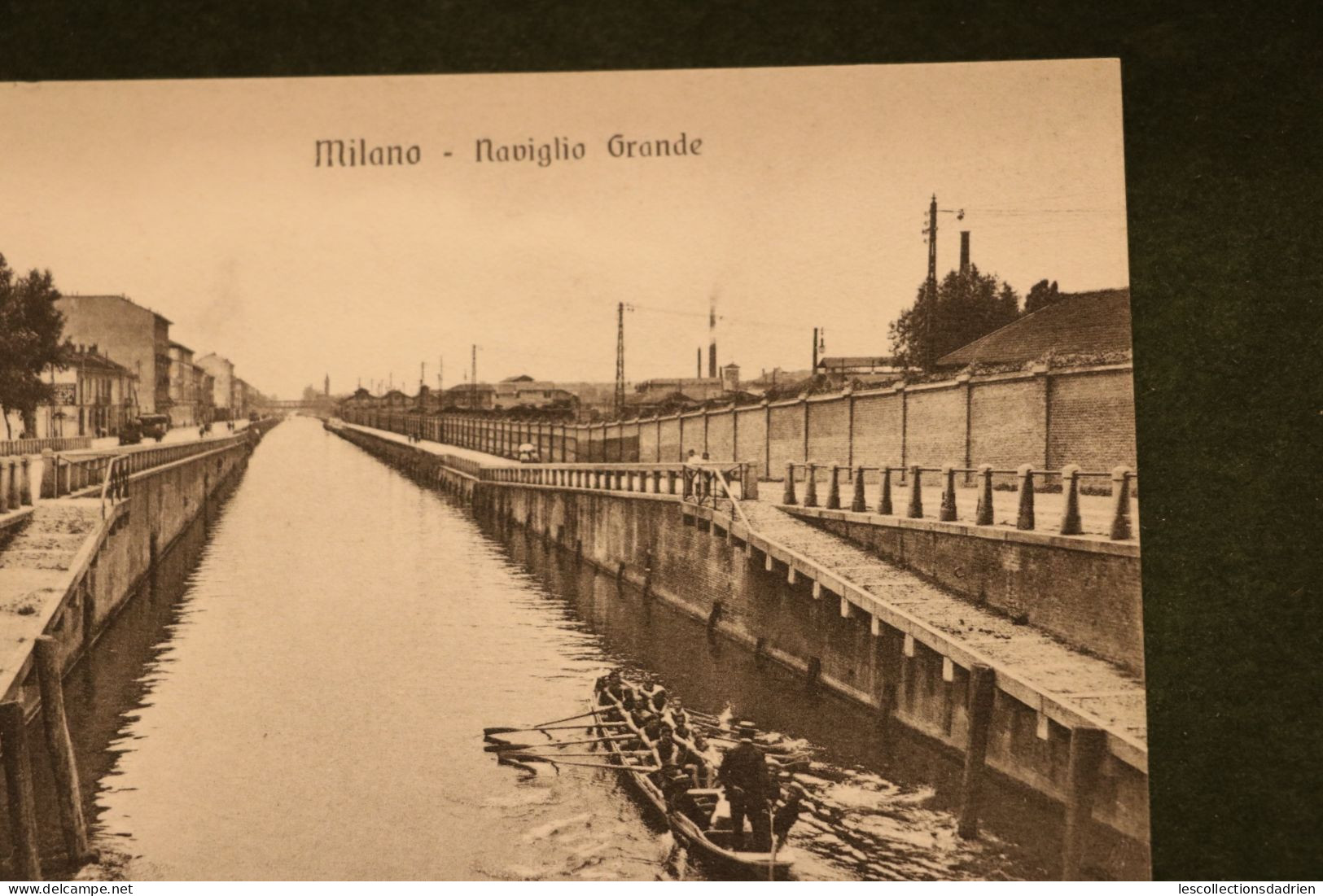 Carte Postale  Milano Milan Naviglio Grande Aviron - Bateau Boat - Milano (Milan)