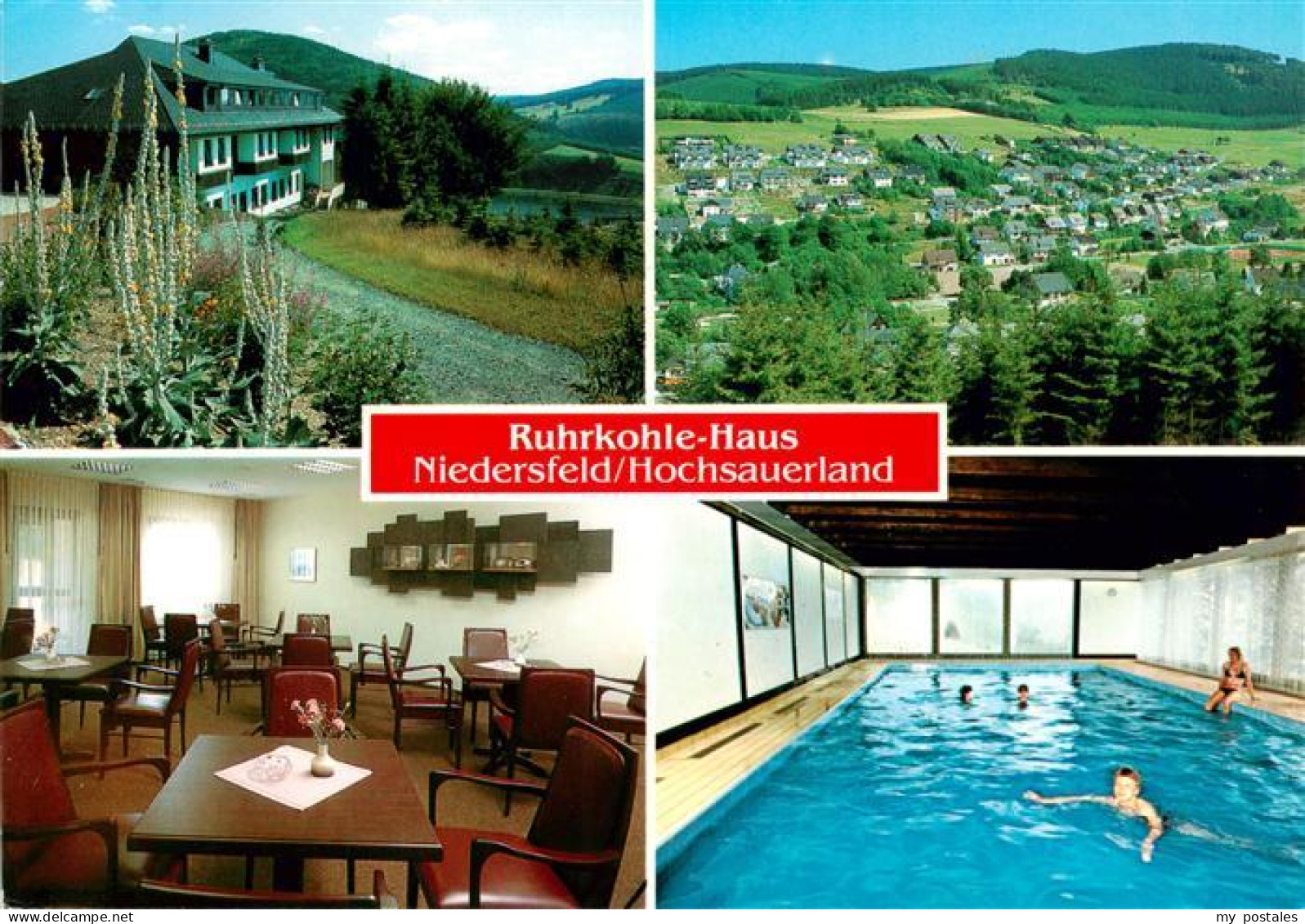 73895226 Niedersfeld Winterberg Ruhrkohle Haus Gaststube Hallenbad Panorama  - Winterberg