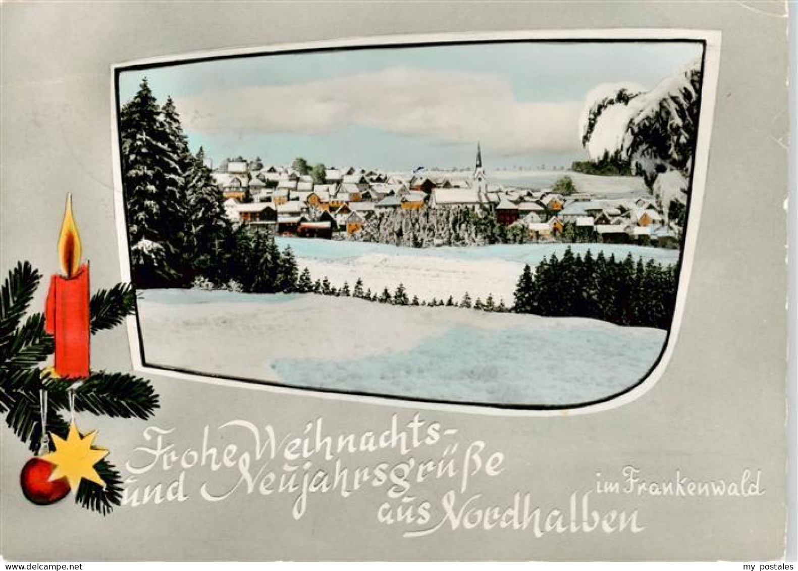 73895211 Nordhalben Winterpanorama Ort Im Frankenwald Weihnachtskarte Nordhalben - Autres & Non Classés