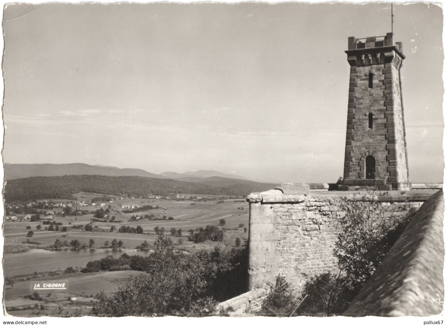 CPSM DE BELFORT  (TERRITOIRE DE BELFORT)  LA TOUR DE LA MIOTTE ET L'ÉTANG DES FORGES - Belfort – Le Lion