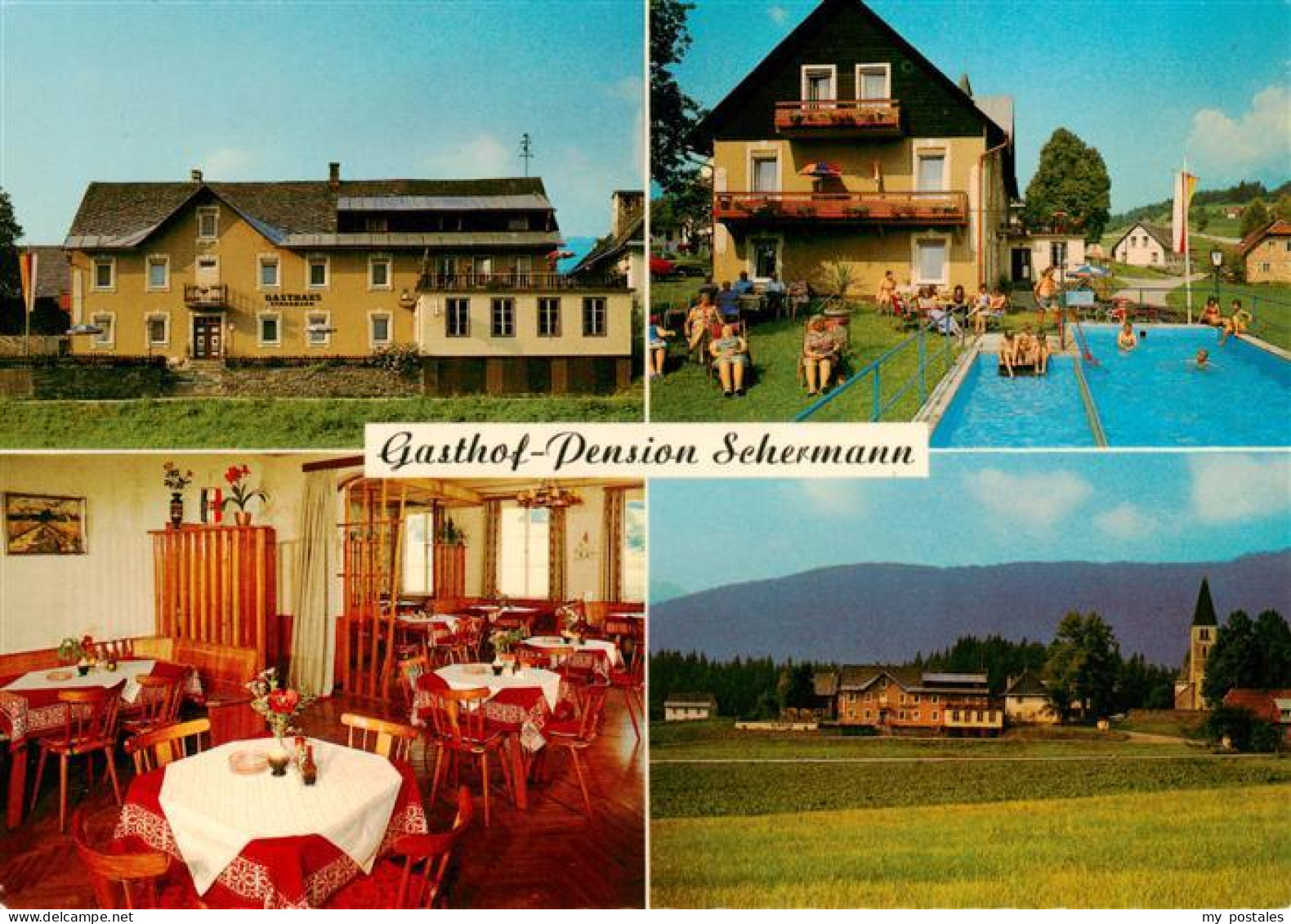 73895198 St Stefan Gailtal Gasthof Pension Schermann Gastraum Swimming Pool Ansi - Other & Unclassified