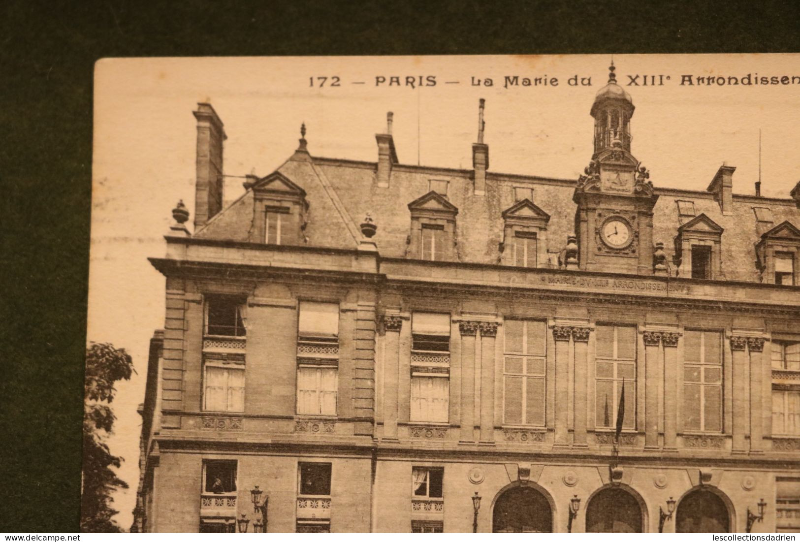 Carte Postale Paris Mairie XIII Arrondissement Affranchissement 1914 - Distretto: 13