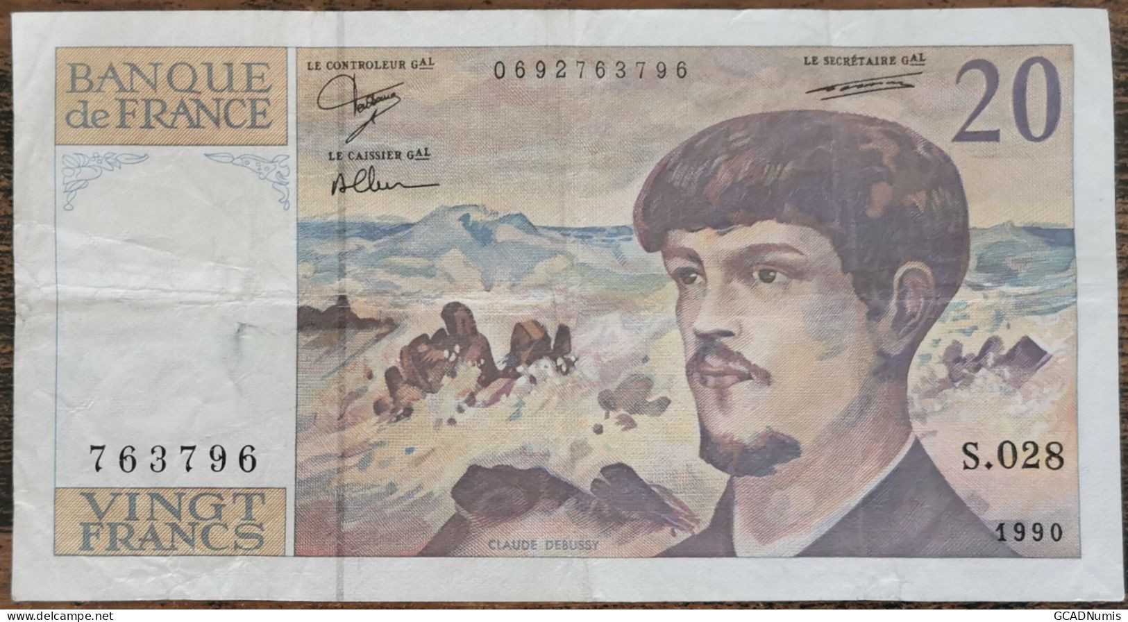 Billet 20 Francs CLAUDE DEBUSSY 1990 FRANCE S.028 - 20 F 1980-1997 ''Debussy''