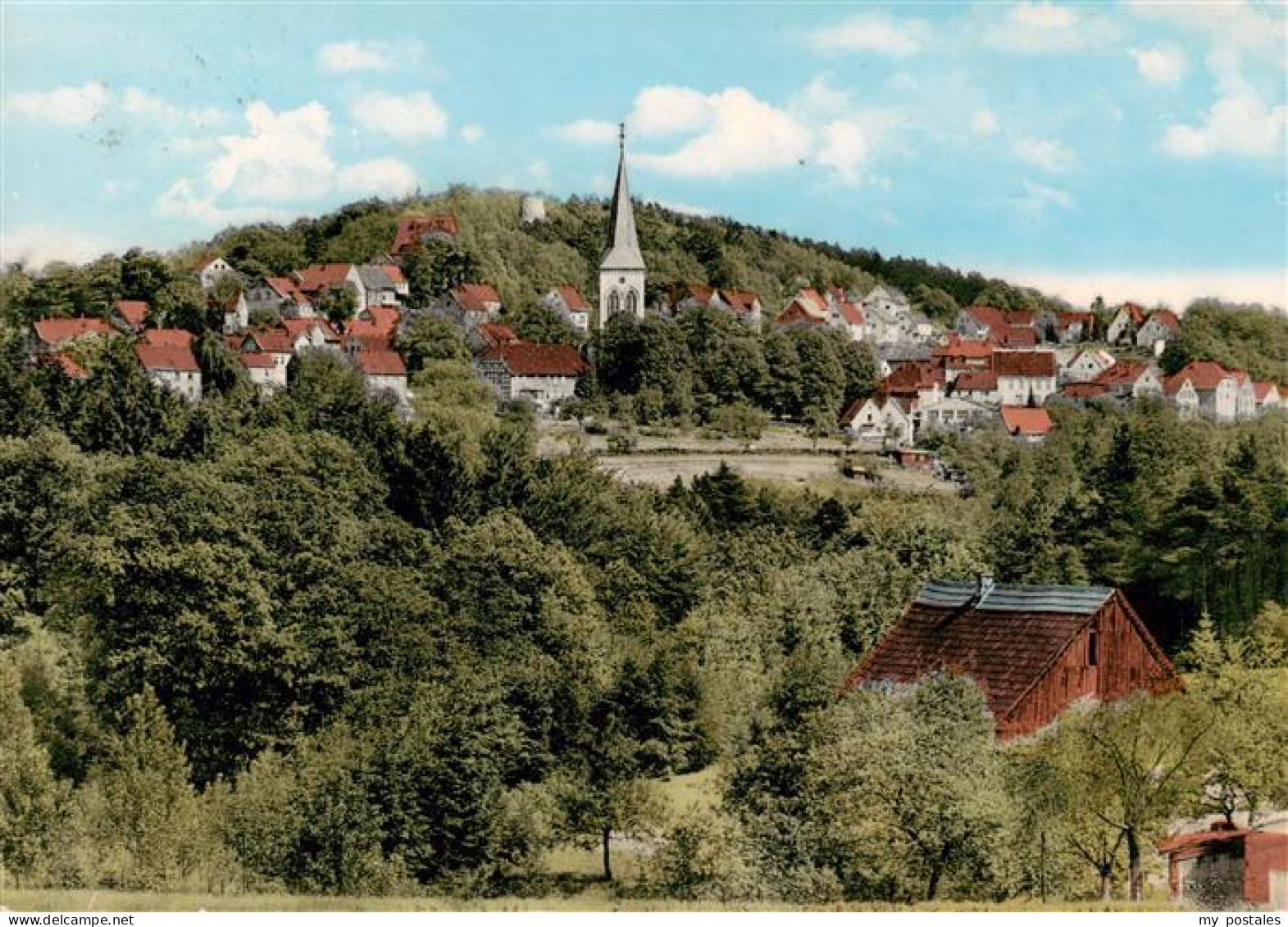 73895149 Oerlinghausen Panorama Blick Zur Kirche Bergstadt Teutoburger Wald Oerl - Autres & Non Classés