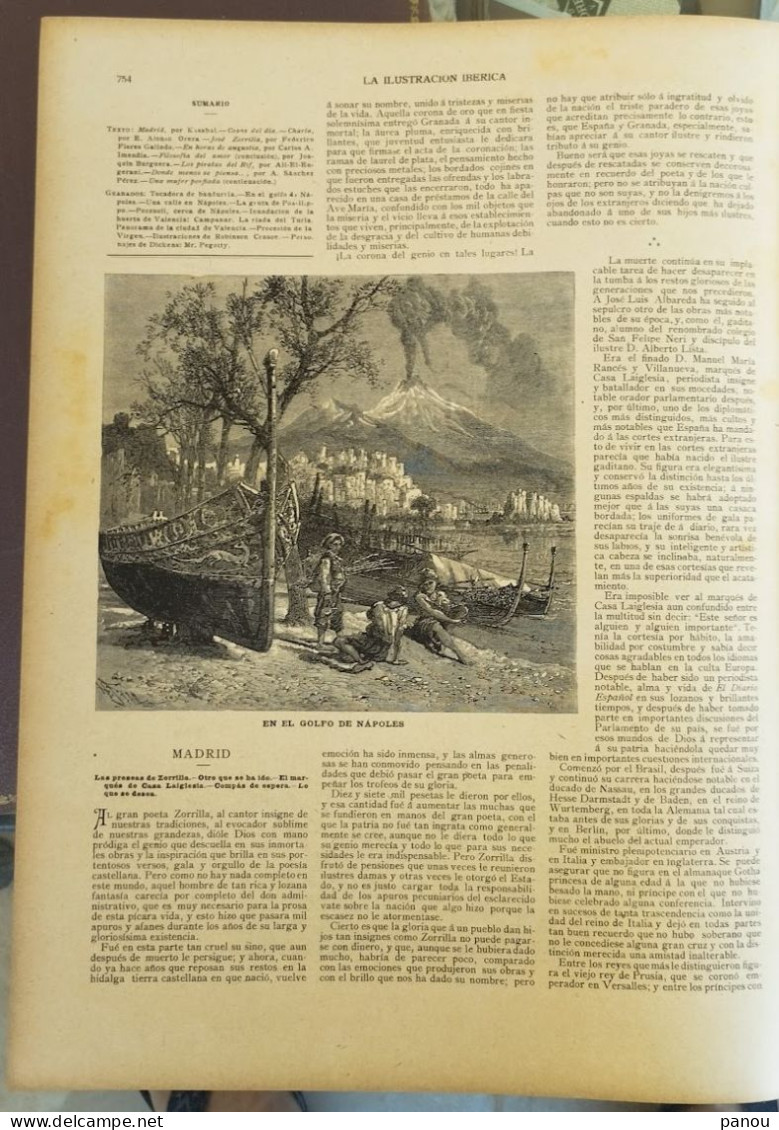 LA ILUSTRACION IBERICA 778 / 27-11-1897 NAPOLI NAPOLES - Zonder Classificatie