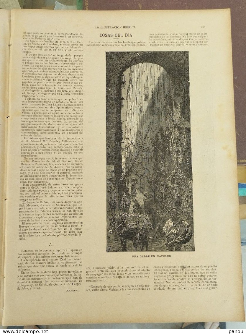 LA ILUSTRACION IBERICA 778 / 27-11-1897 NAPOLI NAPOLES - Non Classés