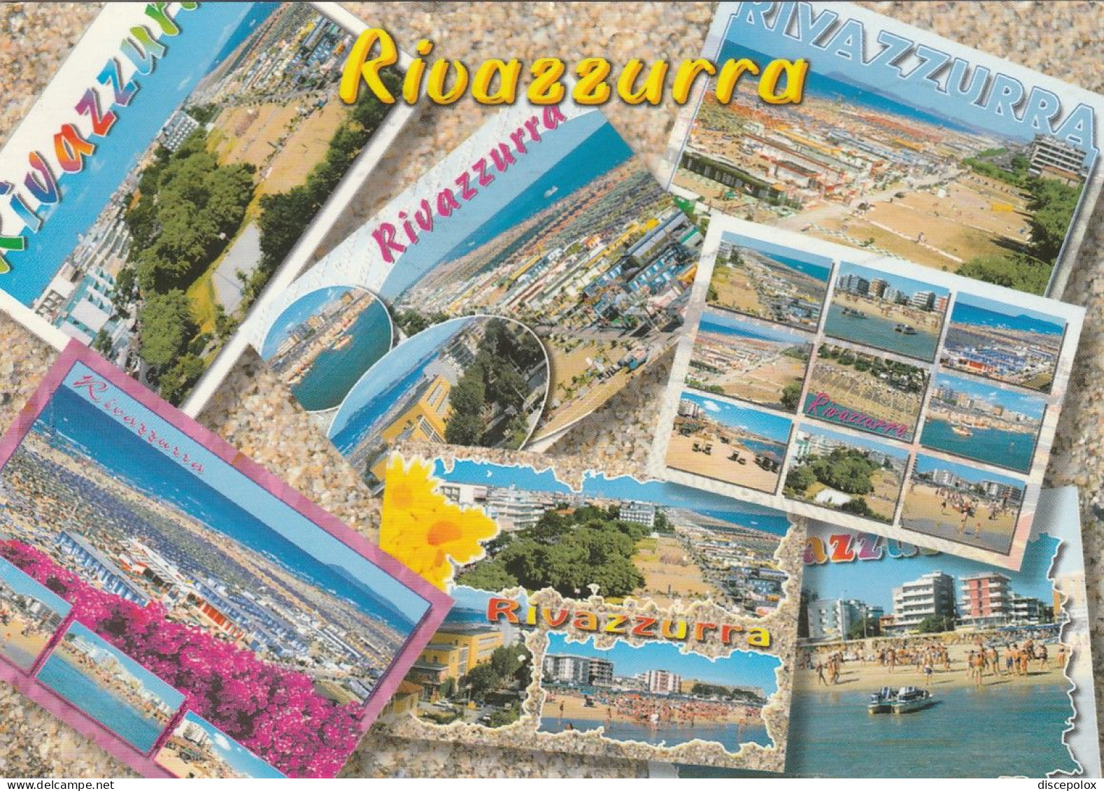 U6062 Rivazzurra Di Rimini - Panorama Vedute Multipla / Viaggiata - Rimini