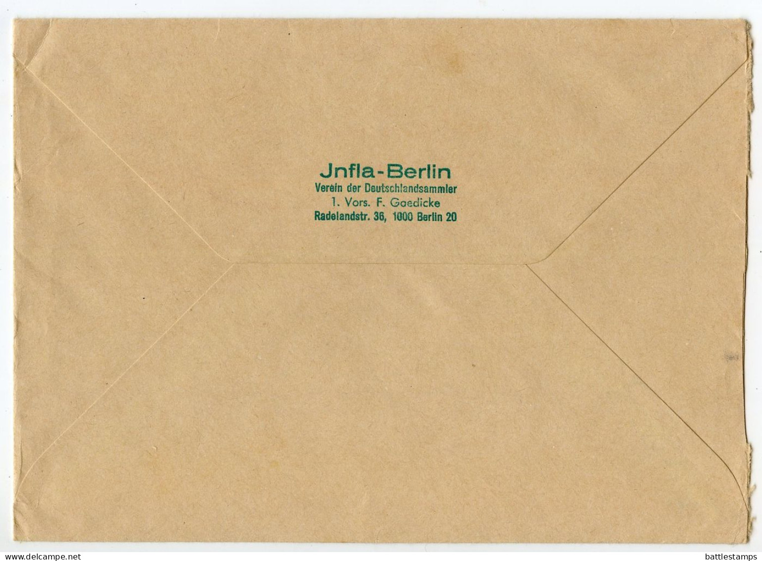 Germany, Berlin 1979 Insured V-Label Cover; Berlin To Worms-Abenheim; Mix Of Stamps - Brieven En Documenten