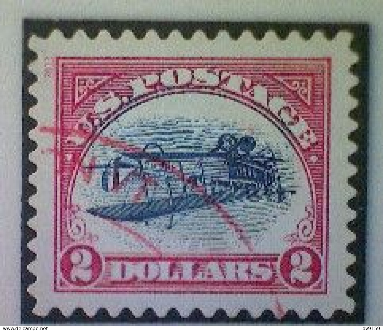 United States, Scott #4806a, Used(o), 2013, Inverted Jenny, Single, $2, Blue, Black, And Red - Used Stamps