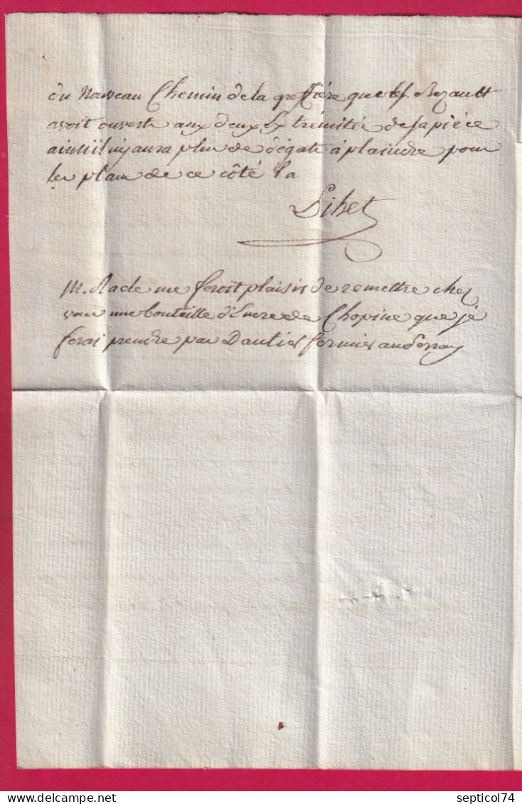 MARQUE D' ARPAJON SEINE ET OISE 1791 LENAIN N°4 INDICE 16 POUR PARIS TEXTE STE GENEVIEVE LETTRE - 1701-1800: Precursores XVIII