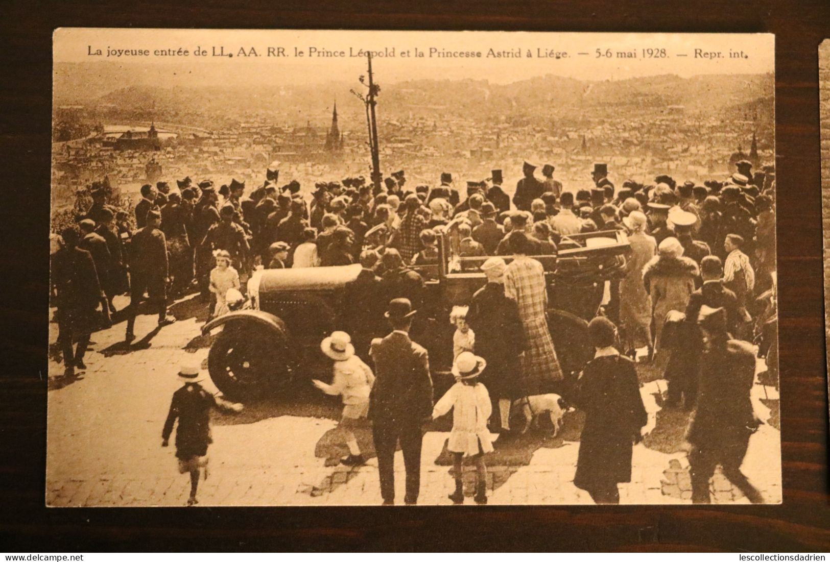 Lot de 9 cartes postales joyeuse entrée de Léopold III (prince) et Astrid à Liège le 5-6 mai 1928  - Luik