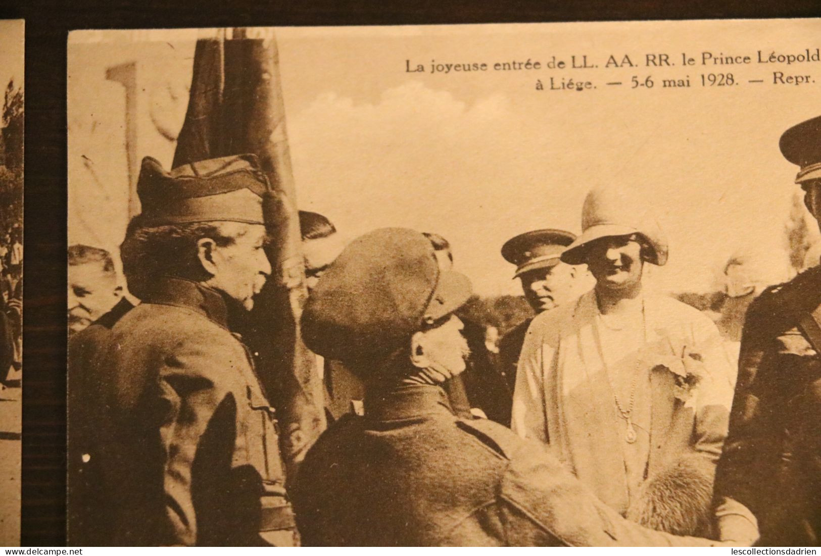 Lot de 9 cartes postales joyeuse entrée de Léopold III (prince) et Astrid à Liège le 5-6 mai 1928  - Luik