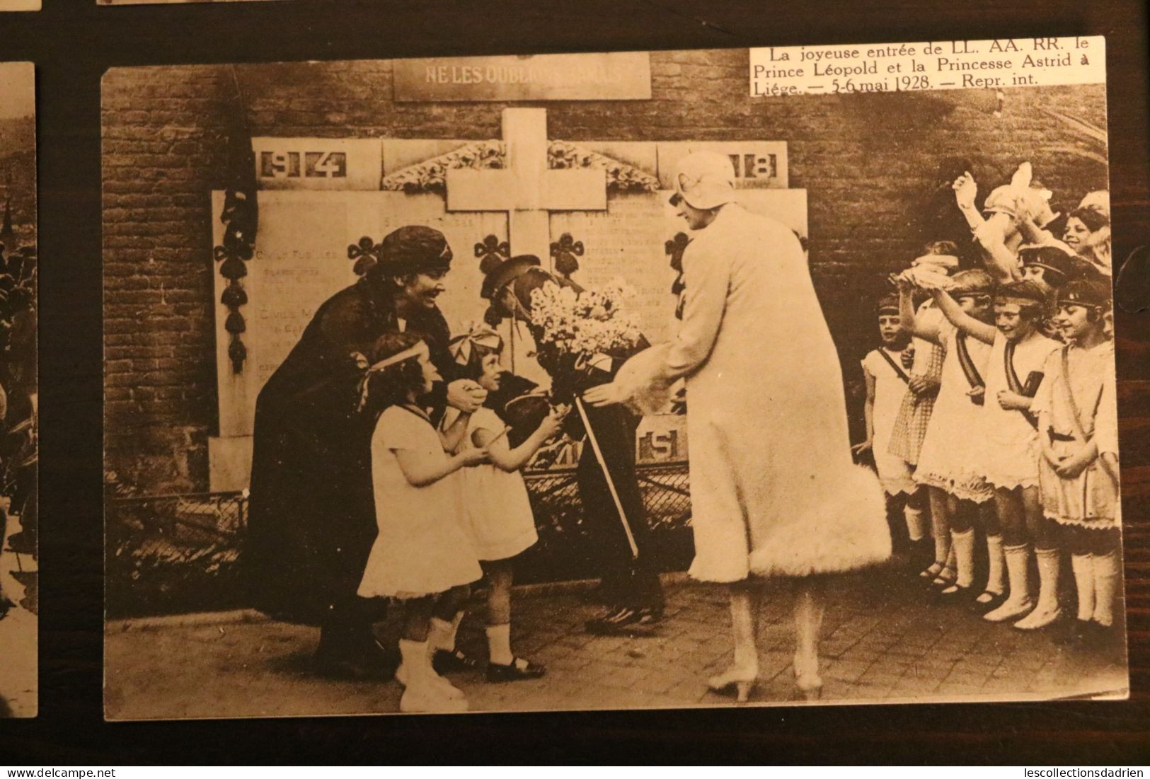 Lot de 9 cartes postales joyeuse entrée de Léopold III (prince) et Astrid à Liège le 5-6 mai 1928  - Luik