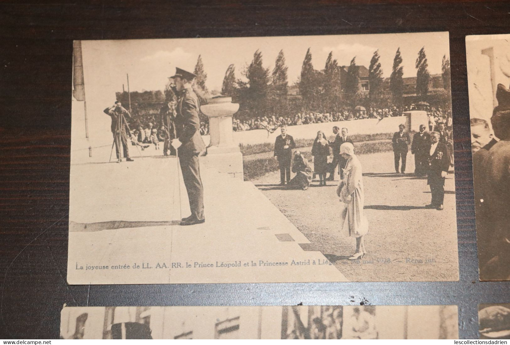 Lot de 9 cartes postales joyeuse entrée de Léopold III (prince) et Astrid à Liège le 5-6 mai 1928  - Luik