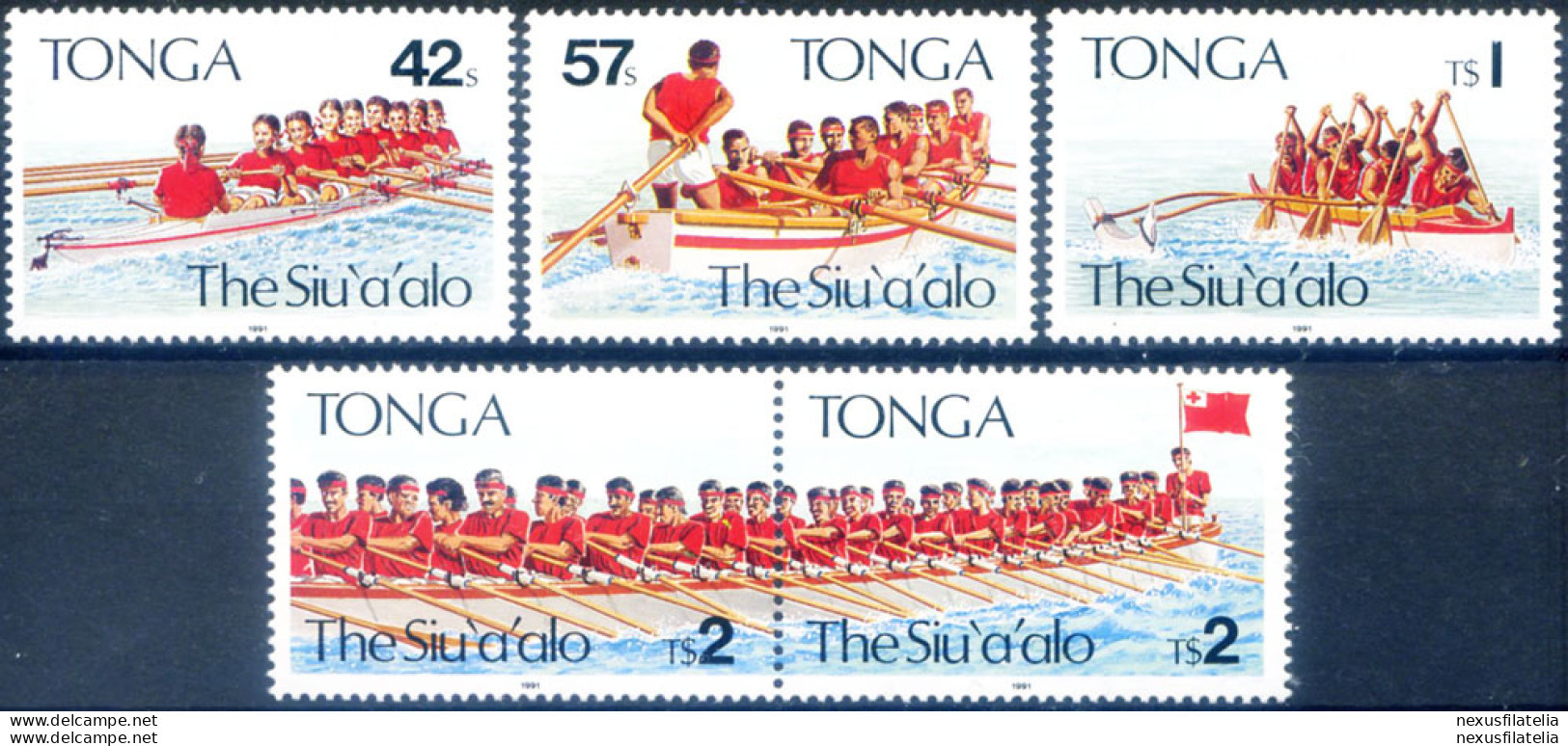 Imbarcazioni A Remi 1991. - Tonga (1970-...)