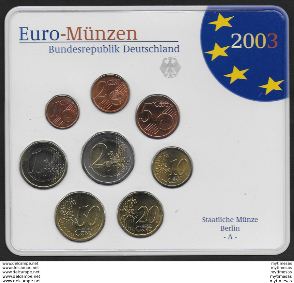 2003 Germania Divisionali 5 Emissioni Della Zecca FDC - Duitsland