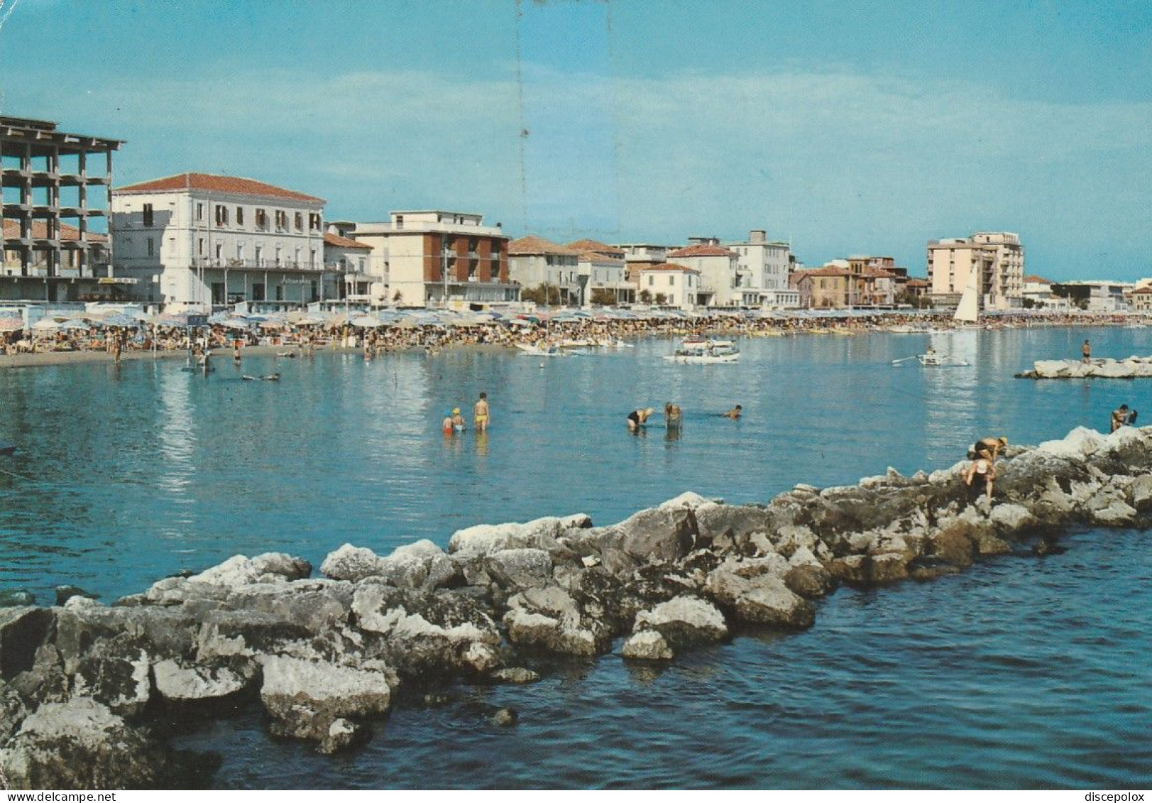 U6066 Viserba Di Rimini - Panorama Dal Mare / Viaggiata 1969 - Rimini