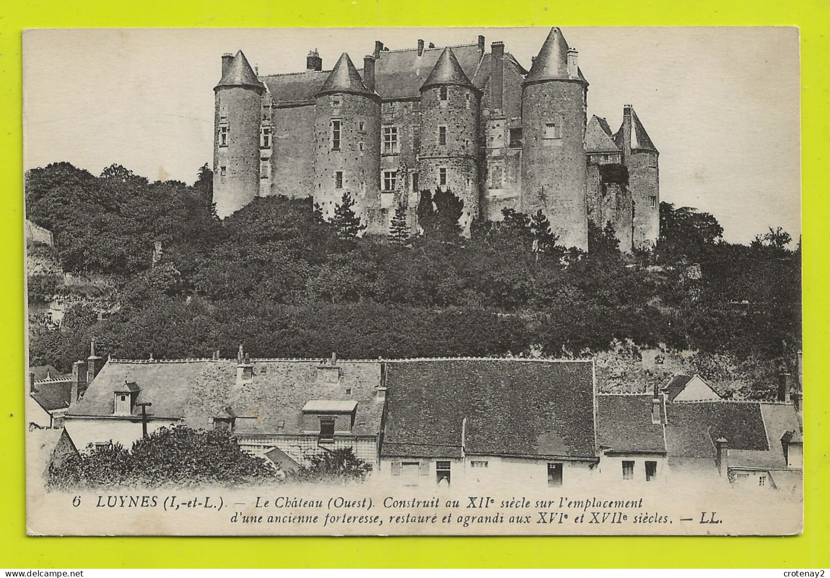 37 LUYNES N°6 LL Le Château Construit Sur L'emplacement D'une Ancienne Forteresse - Luynes