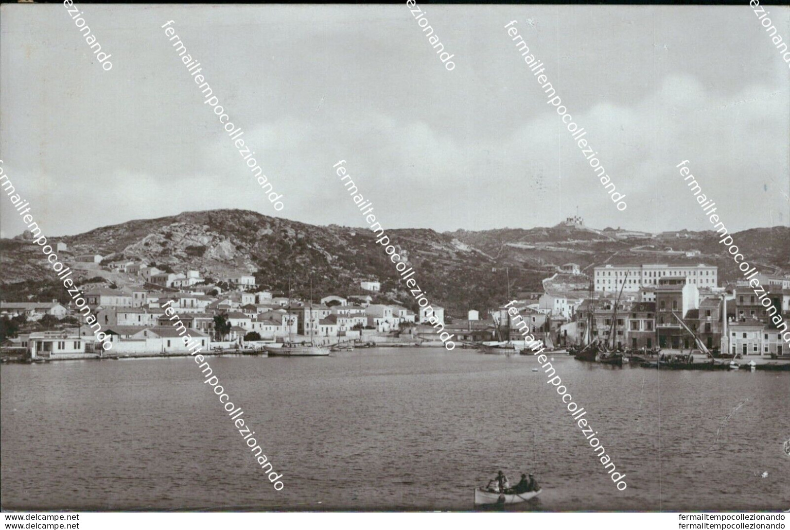 Al672 Cartolina La Maddalena Panorama Dal Mare Provincia Di Sassari - Sonstige & Ohne Zuordnung