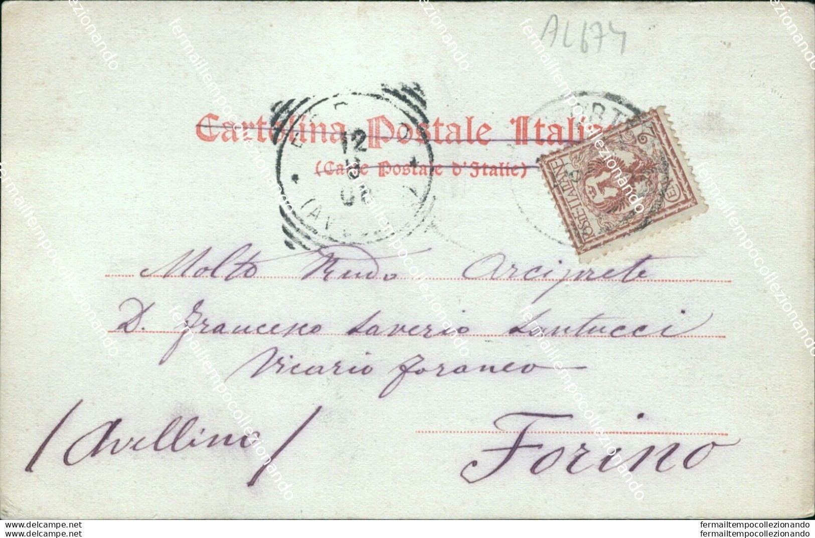 Al674 Cartolina Melfi Distrutta Dal Terremoto Del 1851 Provincia Di Potenza - Potenza