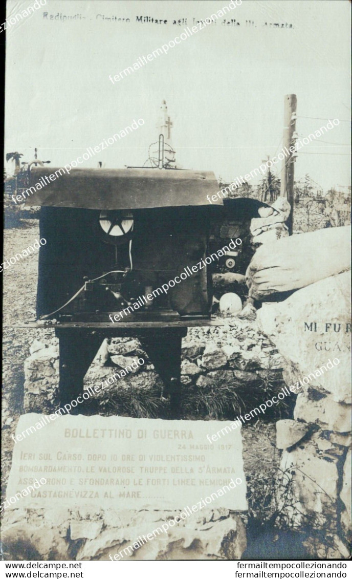 Ac747 Cartolina Redipuglia Cimitero Militare Gorizia - Gorizia