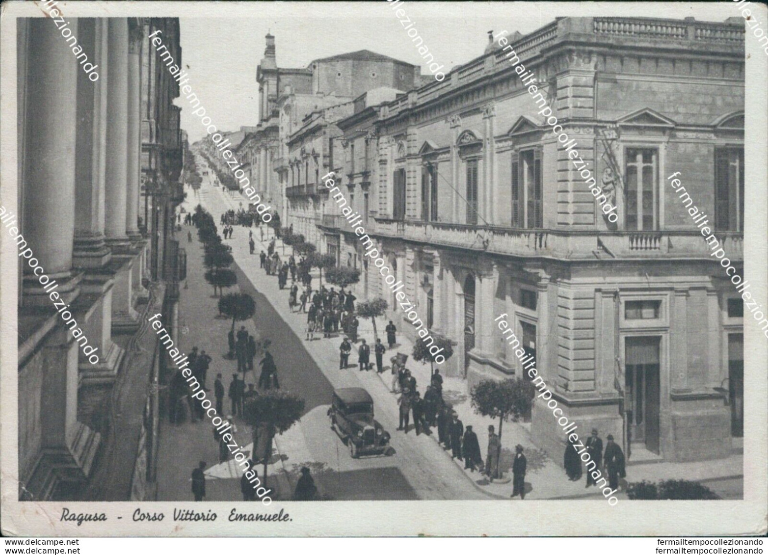 Bm624 Cartolina Ragusa Citta' Corso Vittorio Emanuele - Ragusa