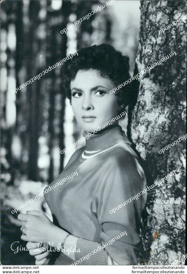 Bn84 Cartolina Gina Lollobrigida  Attrice Actress  Personaggi Famosi Fil Star - Artisti