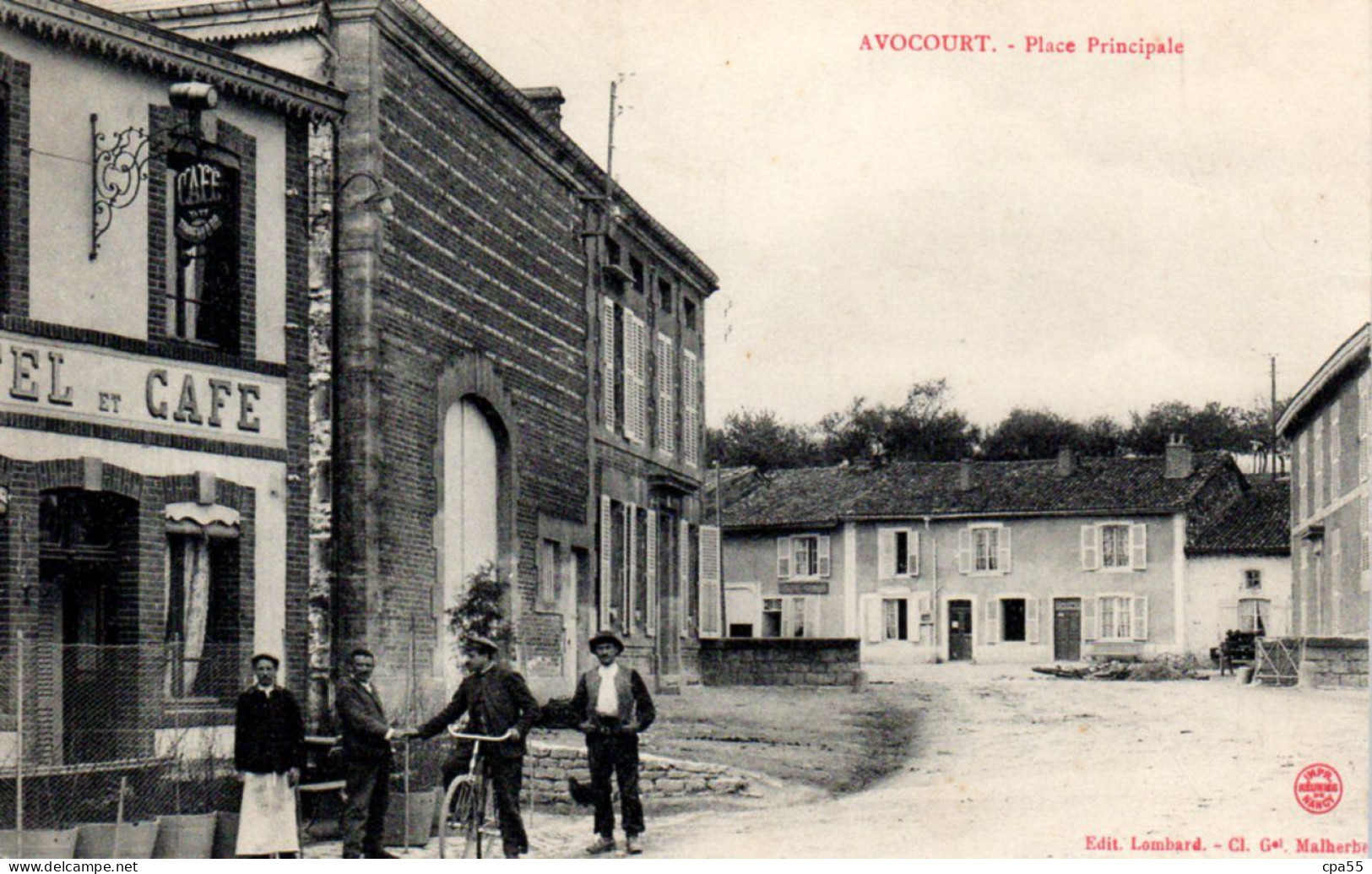 AVOCOURT  -  Belle Animation Devant L'Hôtel Et Café Du Tonneau D'Or - Sonstige & Ohne Zuordnung