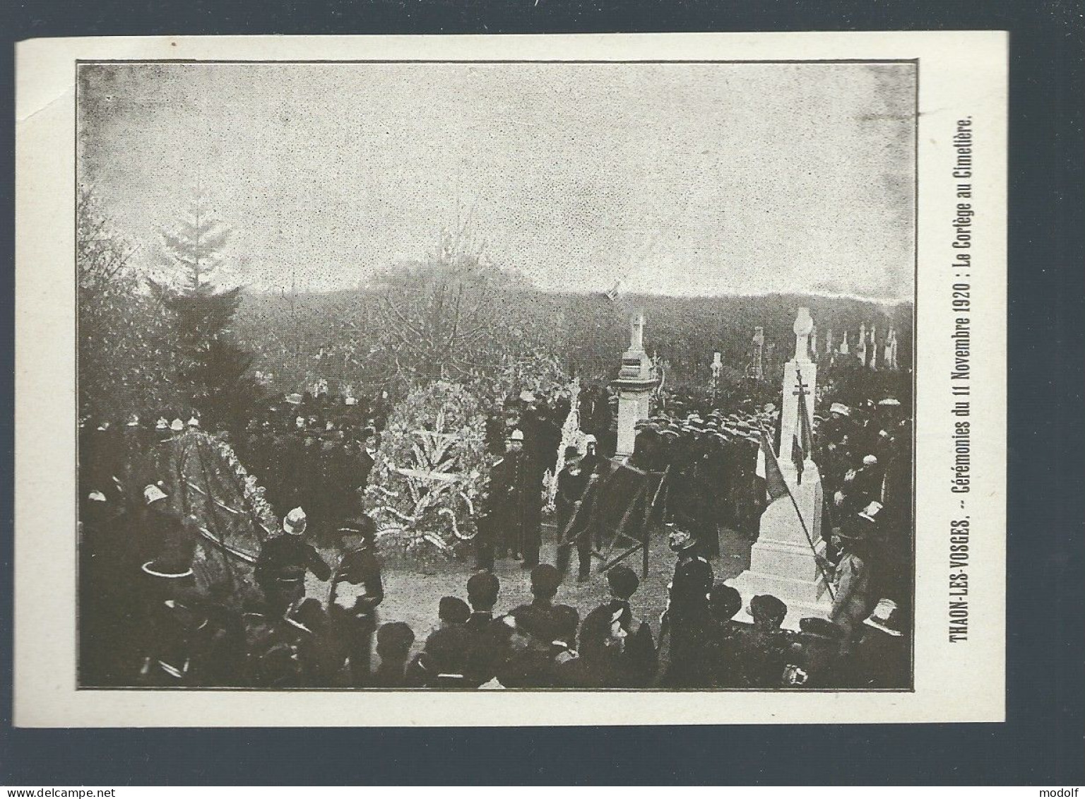 CPA - 88 - Thaon-les-Vosges - Cérémonies Du 11 Novembre 1920 - Le Cortège Au Cimetière - Non Circulée - Thaon Les Vosges