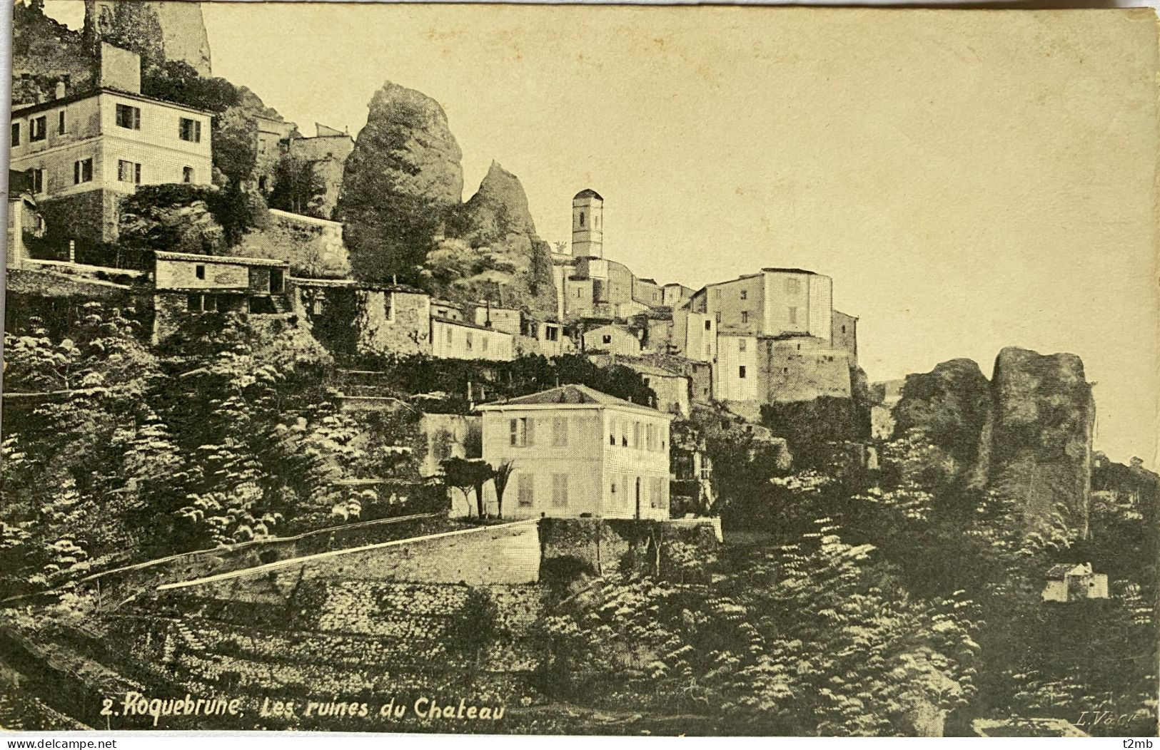 CP ROQUEBRUNE (Alpes Maritimes) - Les Ruines Du Château (n°2) - Roquebrune-Cap-Martin