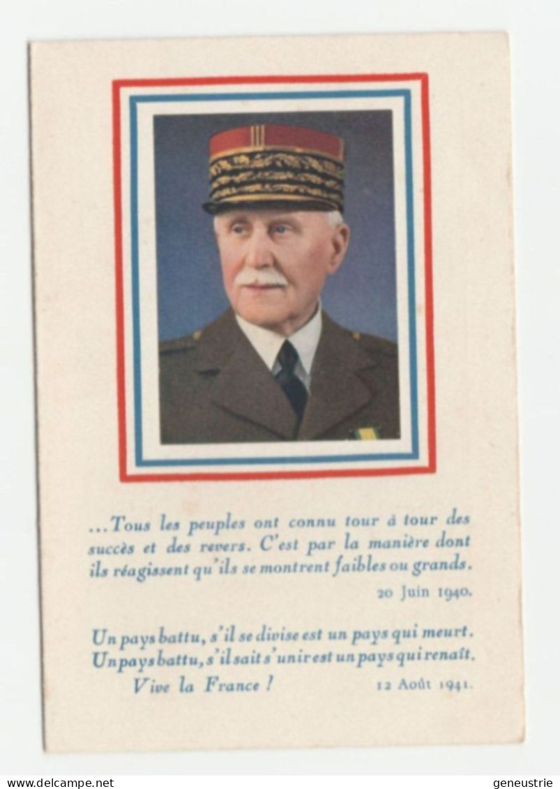 WW2 Beau Calendrier De Poche 1942 Maréchal Philippe Pétain - Etat Français WWII - Tamaño Pequeño : 1941-60