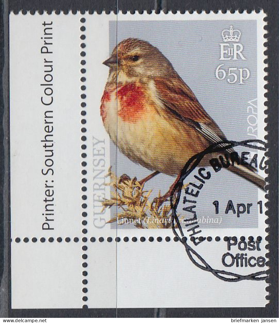 Guernsey MiNr. 1726 Europa 2019, Einheimische Vögel (65) - Guernesey